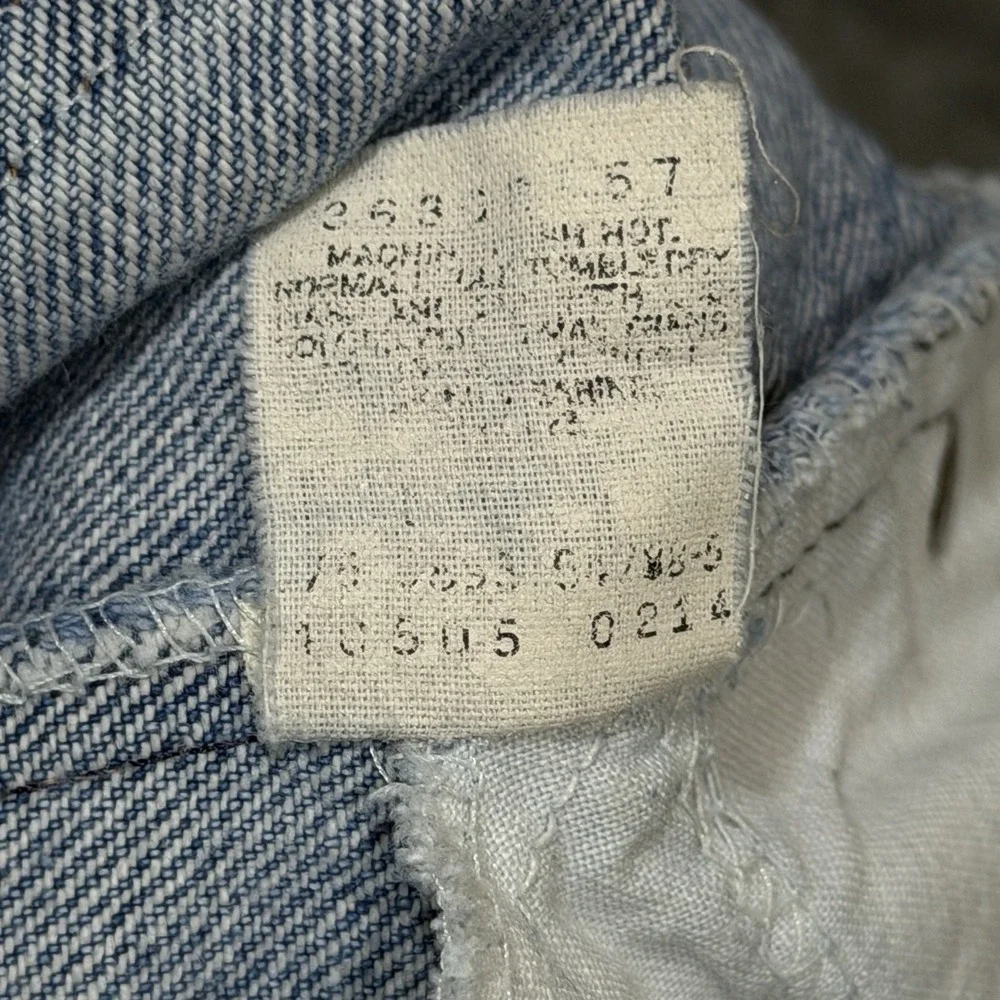 Vtg 90s Levis 505 Jeans Mens Size 32x28 Straight Leg Denim Orange Tab USA Made